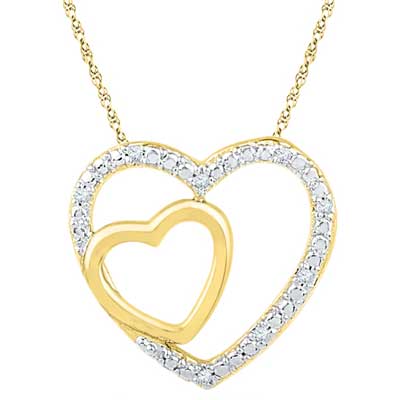 "18 KT Gold Special Our Love Diamond Pendant - PH073064 - Click here to View more details about this Product
